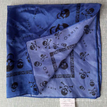 Calcanhares de cetim de poliéster azul Scarf